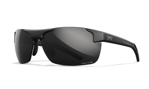 Wiley X WileyX PRIME Captivate Polarized Black Mirror Lenses / Matte Black Frame