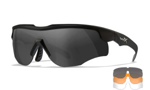 Wiley X WileyX Rogue Comm Grey/Clear/Rust Matte Black Frame