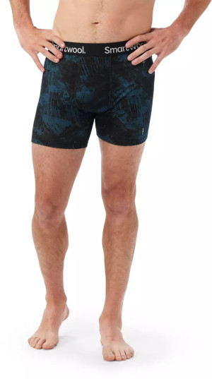 Smartwool Boxer Print Men xxl black gone camping
