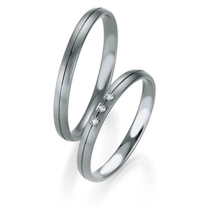 Obrączki platynowe Breuning - 4323 (600) Basic Slim