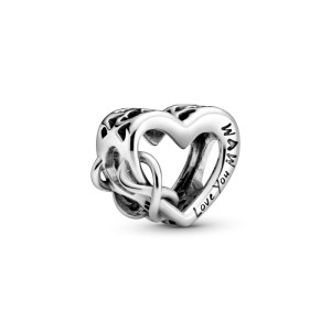 Charms „Kocham Cię Mamo” z symbolem nieskończoności - 798825C00