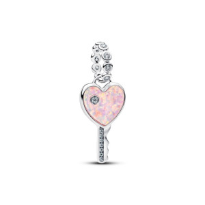 Charms-zawieszka Opalizujący klucz z sercem - 794427C01