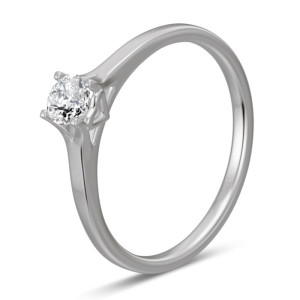 Pierścionek z platyny z brylantem - Pt-5721 / 0.25 ct