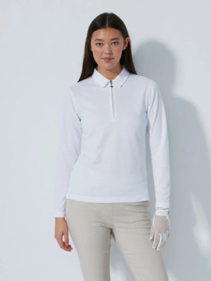 Daily Sports Peoria LS Polo Shirt - White