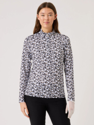 Daily Sports Sheermotion LS Half Zip - Leo Contrast
