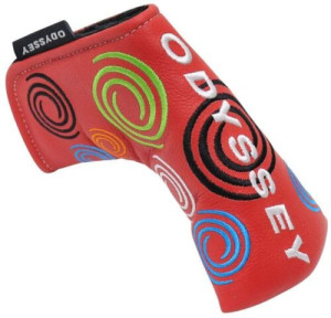 Odyssey Limited Edition Tour Swirl Leather Blade Putter Headcover - Red