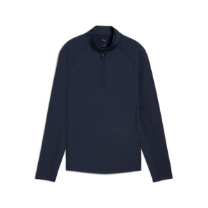 Puma Womens You-V Solid 1/4 Zip - Deep Navy