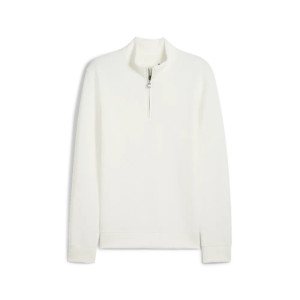 Puma Mens Cloudspun Fleece 1/4 Zip - Warm White