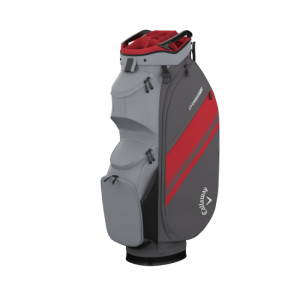 Callaway Chase 14 Cartbag 2026 - Steel/Graphite/Fire Red