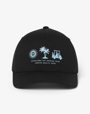 Travis Mathew Beverage Cart Snapback Hat - Black