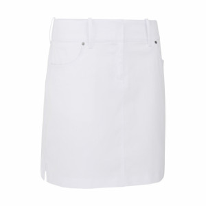 Callaway Apparel Callaway Womens Coolmax Solid Skort 52 cm - Brilliant White