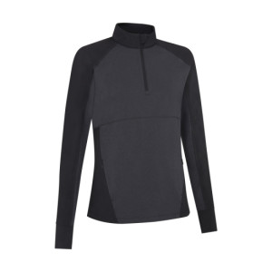 Callaway Apparel Callaway Womens Lightweight Knit Heathered 1/4 Zip - Ebony Heather