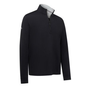 Callaway Apparel Callaway Mens Team Pullover LS 1/4-zip - Caviar