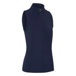 Callaway Apparel Callaway Womens Sleeveless Rib Play Polo - Peacoat