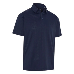 Callaway Apparel Callaway Odyssey Ventilated Jacquard Polo Shirt - Peacoat