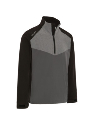 Callaway Apparel Callaway Mens 1/2-Zip Wind Jacket - Caviar