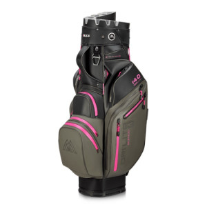 BigMax Big Max Dri Lite Silencio 3 Cartbag - Charcoal/Fuchsia