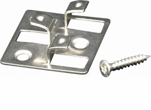 100 Stück Gunreben WPC Befestigungsclips aus Edelstahl, 4 mm Fugenabstand, in...
