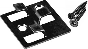 100 Stück Gunreben WPC Befestigungsclips schwarz aus Edelstahl, 4 mm Fugenabs...