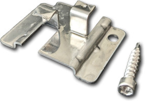 100 Stück MEFO WPC Befestigungsclips aus Edelstahl, 3 mm Fugenabstand, inklus...