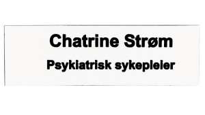 Navnskilt standard - Hvit/Svart