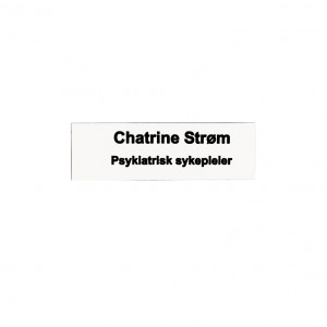 Ekstra navneskiltplate til skiltmappe