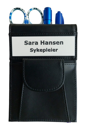Skiltmappe med navneskilt