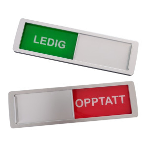 Ledig opptatt skilt