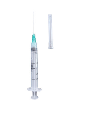 Sprøyte 3 ml Luer lock - med Kanyle