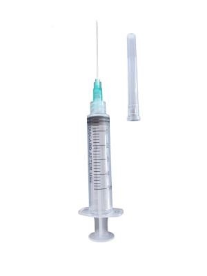 Sprøyte 5 ml Luer lock - med Kanyle