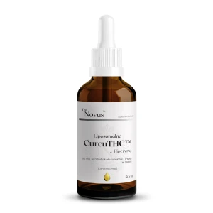 Kurkumina liposomalna z piperyną (Tetrahydrokurkuminoidy CurcuTHC™) – Krople 50 ml - The Novus