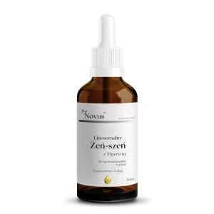 Żeń-szeń liposomalny z piperyną - Krople 50ml - The Novus