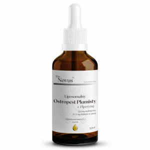 Ostropest Plamisty liposomalny z piperyną – w kroplach 50 ml – The Novus