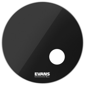 "Evans 24"" EQ3 Resonant Bass Drum BK Noir"