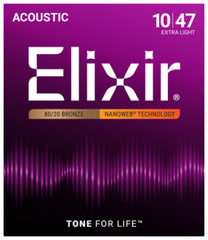 Elixir Nanoweb Extra Light Saiten für Westerngitarre