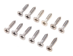 Harley Benton Parts Pickguard Screws Chrome Chrome