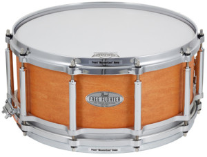 "Pearl 14""x6,5"" Free Floating Snare Satin Amber Mahagoni"