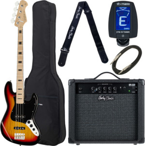 Harley Benton JB-75MN SB Vintage Seri Bundle 3