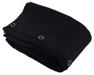 Stairville Curtain 160g/m² 3.0x4.0m Bk Noir