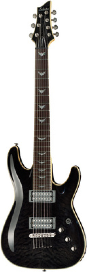Schecter Omen Extreme 7 STBLK See Thru Black