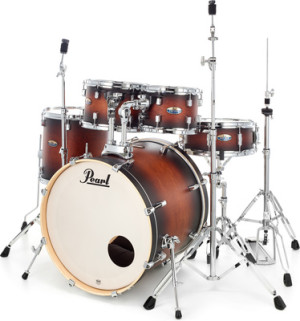 Pearl Decade Maple Studio S. Brown Satin Natural Burst