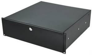 Flyht Pro Rack Drawer 19" 3U 45 cm lock nero