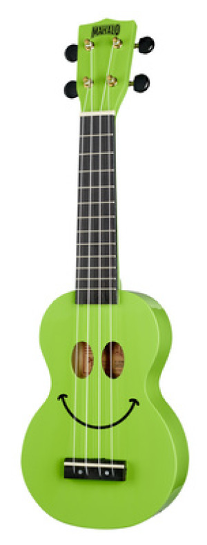 Mahalo Smiley Ukulele Green Vert
