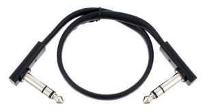 Rockboard Flat TRS Cable 30 cm BK nero