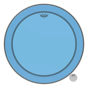 "Remo 24"" P3 Colortone Batter Blue Bleu"