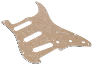 dAndrea ST-Pickguard SSS Vintage Pearl Vintage Pearl