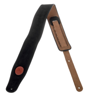 Levys "Piped Suede Strap 2,5" BK" Schwarz