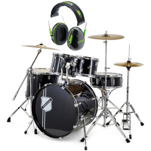 Millenium Focus 20 Drum Bundle Black Schwarz