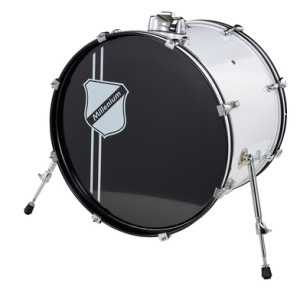 Millenium "Focus 22"x16" Bass Drum White" Weiß