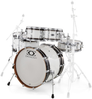 DrumCraft Series 6 2up 2down White Burst Scottish White Burst